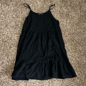 Women black summer flowly shein dress size large- great condition!